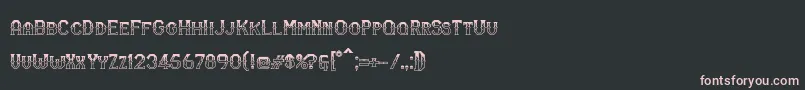 RmSerifancy Font – Pink Fonts on Black Background
