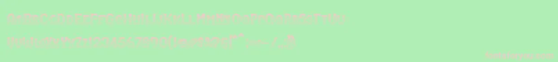 RmSerifancy Font – Pink Fonts on Green Background
