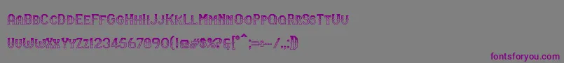 RmSerifancy Font – Purple Fonts on Gray Background
