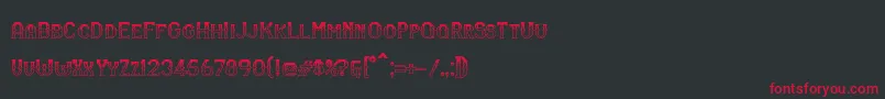 RmSerifancy Font – Red Fonts on Black Background
