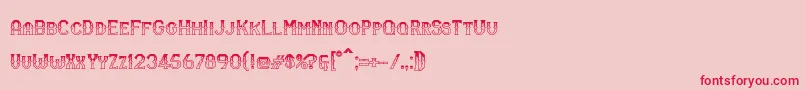 RmSerifancy Font – Red Fonts on Pink Background
