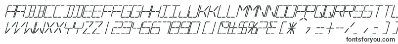 Шрифт SilverballBoldItalic – технические шрифты