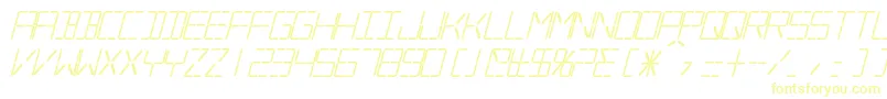 SilverballBoldItalic Font – Yellow Fonts