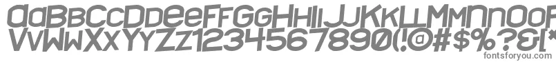 Nyctalopia ffy-fontti – harmaat kirjasimet valkoisella taustalla