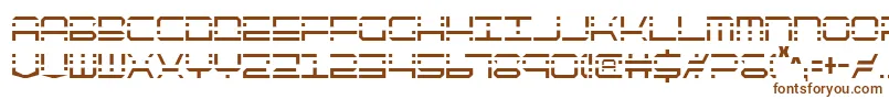 Шрифт QuickquickCondensed – коричневые шрифты на белом фоне