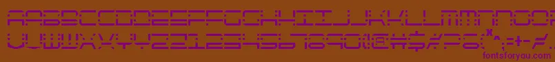 Шрифт QuickquickCondensed – фиолетовые шрифты на коричневом фоне
