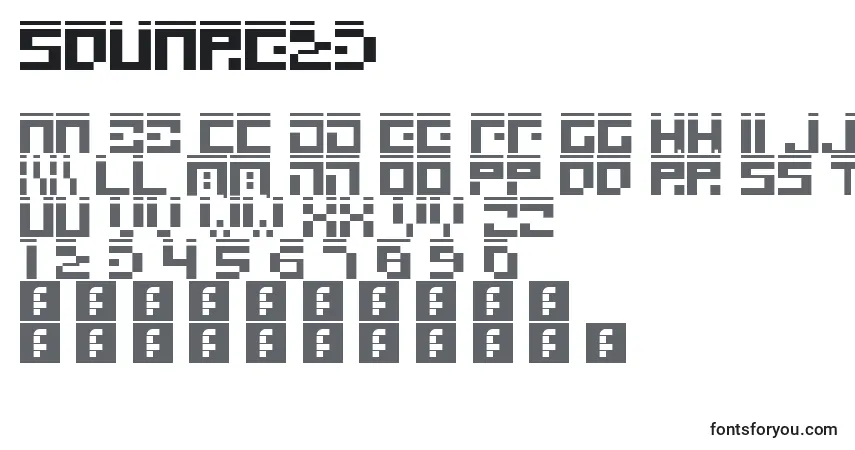 Schriftart Square23 – Alphabet, Zahlen, spezielle Symbole