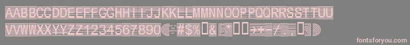 Secure1a Font – Pink Fonts on Gray Background