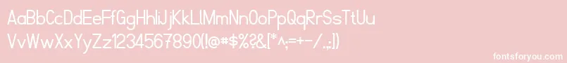 FibelNord Font – White Fonts on Pink Background