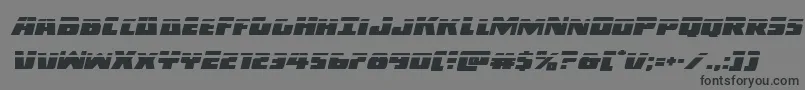 Darkalliancelaserital Font – Black Fonts on Gray Background
