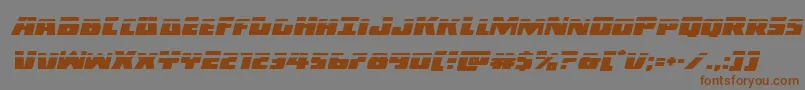 Darkalliancelaserital Font – Brown Fonts on Gray Background