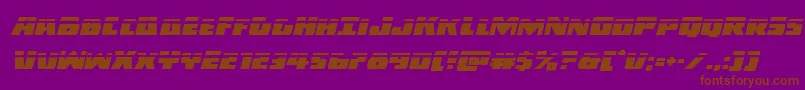 Darkalliancelaserital Font – Brown Fonts on Purple Background