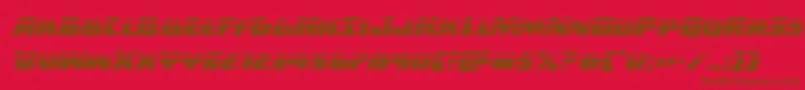 Darkalliancelaserital Font – Brown Fonts on Red Background