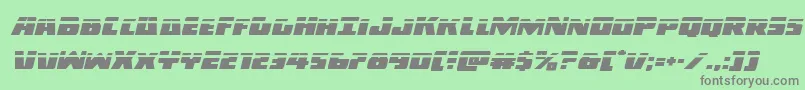 Darkalliancelaserital Font – Gray Fonts on Green Background