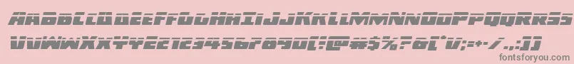Darkalliancelaserital Font – Gray Fonts on Pink Background