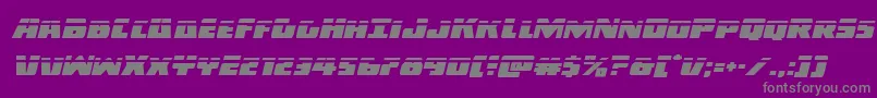 Darkalliancelaserital Font – Gray Fonts on Purple Background