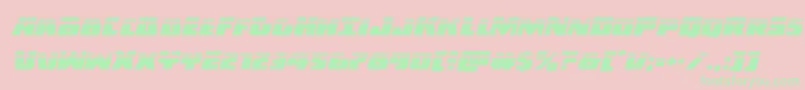 Darkalliancelaserital Font – Green Fonts on Pink Background