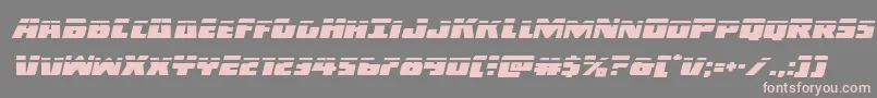 Darkalliancelaserital Font – Pink Fonts on Gray Background