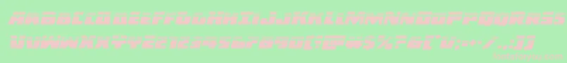 Darkalliancelaserital Font – Pink Fonts on Green Background