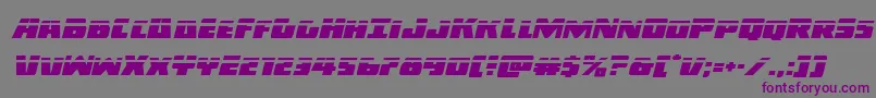 Darkalliancelaserital Font – Purple Fonts on Gray Background