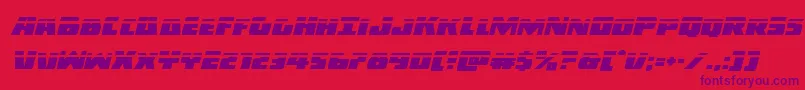 Darkalliancelaserital Font – Purple Fonts on Red Background