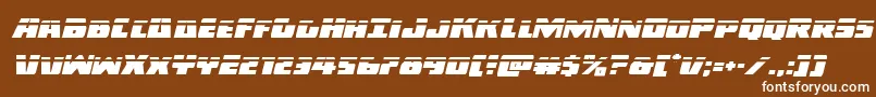 Darkalliancelaserital Font – White Fonts on Brown Background