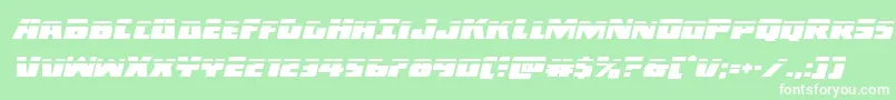 Darkalliancelaserital Font – White Fonts on Green Background