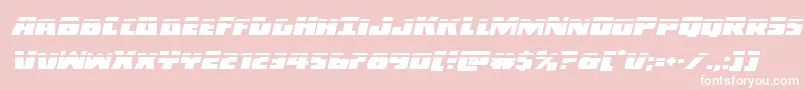 Darkalliancelaserital Font – White Fonts on Pink Background