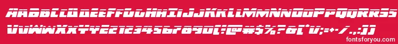 Darkalliancelaserital Font – White Fonts on Red Background