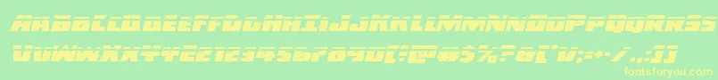 Darkalliancelaserital Font – Yellow Fonts on Green Background