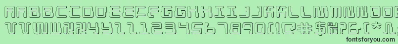 fuente DroidLover3DExpanded – Fuentes Negras Sobre Fondo Verde