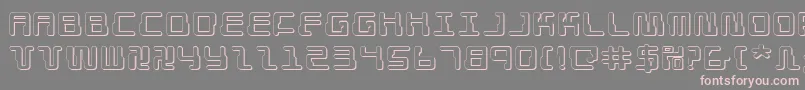 fuente DroidLover3DExpanded – Fuentes Rosadas Sobre Fondo Gris