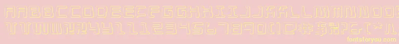 DroidLover3DExpanded Font – Yellow Fonts on Pink Background
