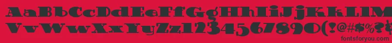 Guinnessextrastoutnf Font – Black Fonts on Red Background