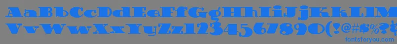 Guinnessextrastoutnf Font – Blue Fonts on Gray Background