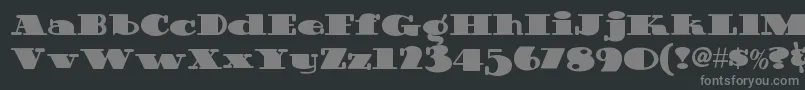 Guinnessextrastoutnf Font – Gray Fonts on Black Background