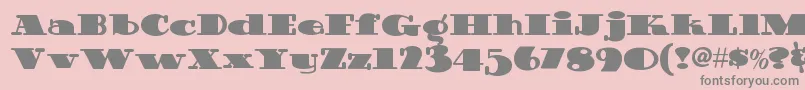 Guinnessextrastoutnf Font – Gray Fonts on Pink Background