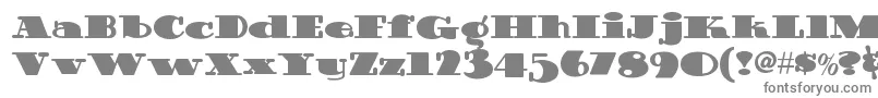 Guinnessextrastoutnf-fontti – harmaat kirjasimet valkoisella taustalla