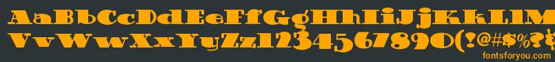 Guinnessextrastoutnf Font – Orange Fonts on Black Background