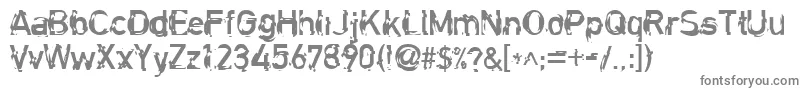 ClockworkRegular Font – Gray Fonts on White Background