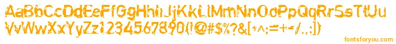 More about ClockworkRegular Font ClockworkRegular Font – Orange Fonts on White Background