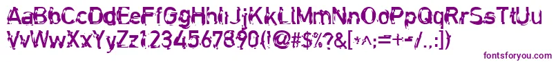 ClockworkRegular Font – Purple Fonts on White Background