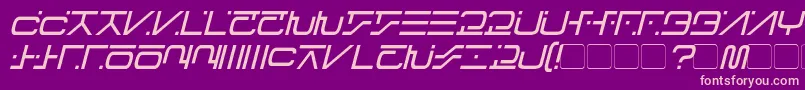 VisitorScriptItalic Font – Pink Fonts on Purple Background