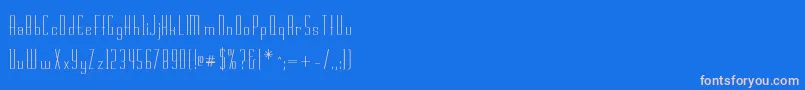 Rschasline Font – Pink Fonts on Blue Background