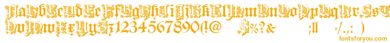 Шрифт DearestOpen – оранжевые шрифты
