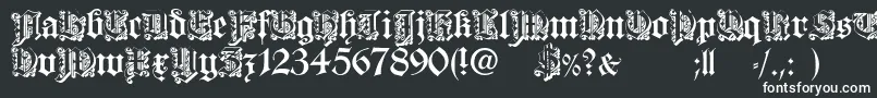 DearestOpen Font – White Fonts on Black Background