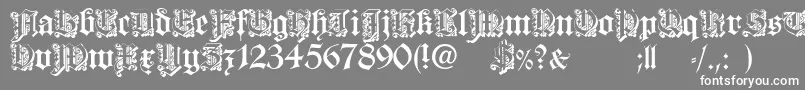 DearestOpen-Schriftart – Weiße Schriften auf grauem Hintergrund