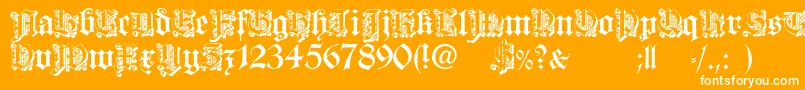 DearestOpen Font – White Fonts on Orange Background