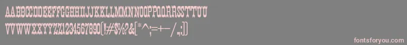 K22EurekaNofrills Font – Pink Fonts on Gray Background