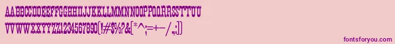 K22EurekaNofrills Font – Purple Fonts on Pink Background